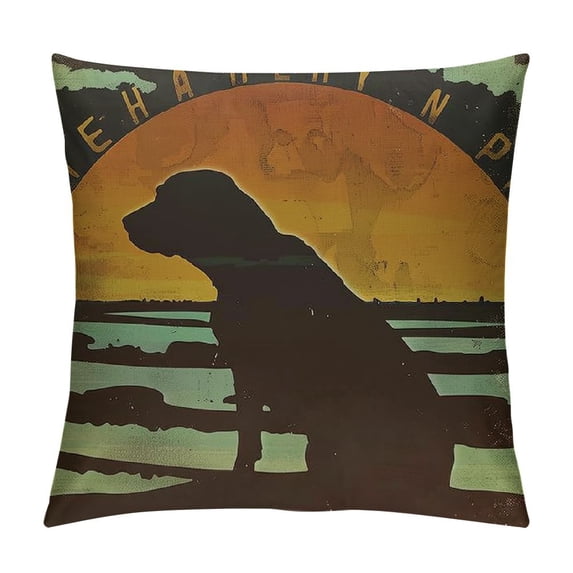 TUNW Funny Dog Throw Pillows Cover