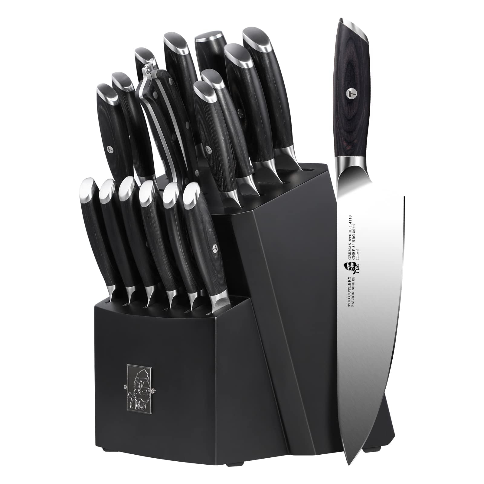 7PCS Knives Set with Gift Box German 1.4116 Steel Chef Kitchen