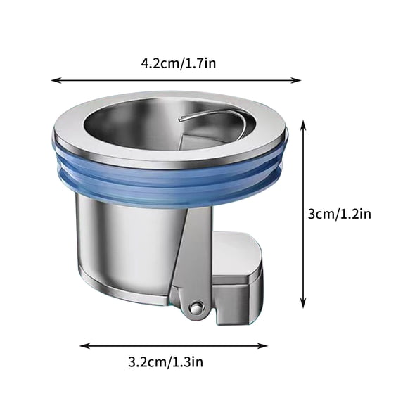 TUOBARR Brass One way Toilet FloorDeodorant Device