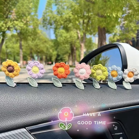 TUOBARR Design Of Accessory Decoration Float Sun, Gift Decoration Dashboard Car, Interior Decoration Hook Decoration Car Women, Teenagers Or Girls
