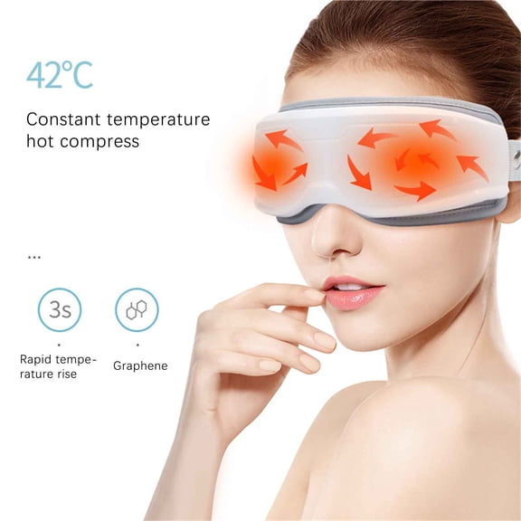 TUOBARR Electric Pressure Thermal Vibration Eye Massager USB Rechargeable