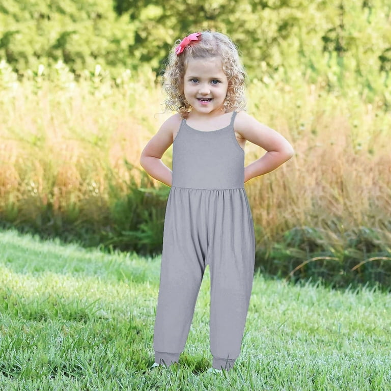 Girls grey jumpsuit on sale