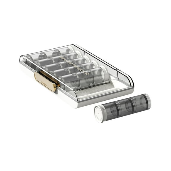 TUOBARR Sle Tube Box, ed With 21 Compartments, Storage Box, Three MealsDay, Seven Days, Portable Packag Box, Weekly Compartment Smal