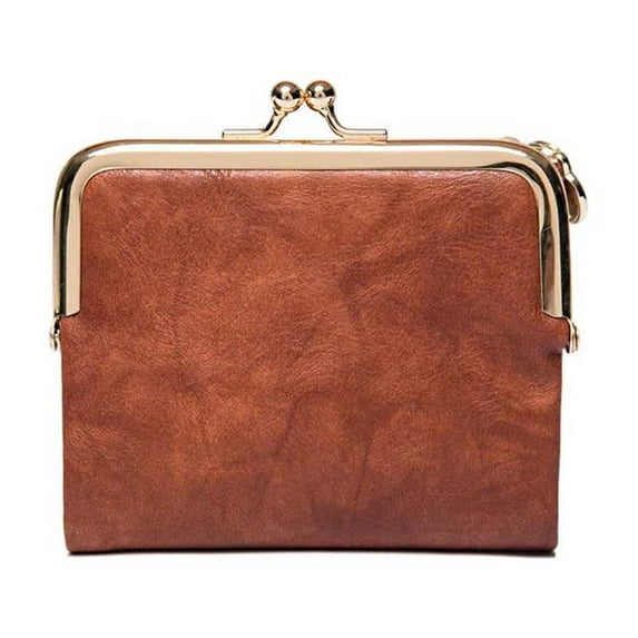 TUOBARR Mini Fashion Ladies Clip Wallet Retro Multi functional Folding Money Clip Card Bag For Women