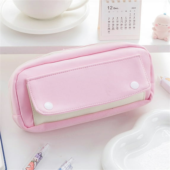 TUOBARR Multifunctional Nylon Pencil Case Double yer rge Capacity Pencil Case