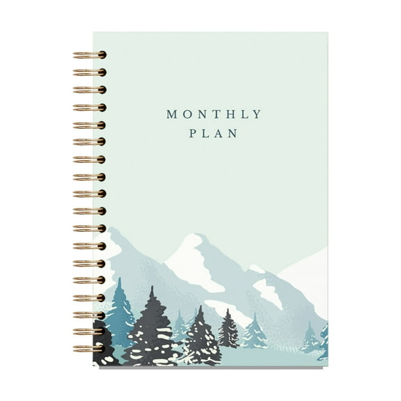 TUOBARR Pn Book In English, border Coil Schedule Book With Separate Pages, Monthly Pn Notebook