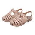 thumbnail image 1 of TUOBARR Sandals for Toddler Girls,Toddler Shoes Baby Boys Girls Cute Candy Colors Hollow Out Non-slip Soft Sole Beach Roman Sandals Pink 2 Years, 1 of 5