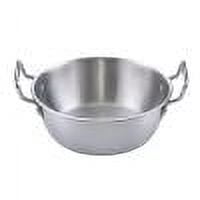 TUOBARR Stainless Steel Bowl, Double Ear Bowl, Snack Vegetable Bowl, Hot Pot, Pot Vegetable Bowl