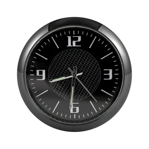 TUOBARR 4inch Dashboard Fluorescent Clock Mini Car Sticked To Watch Car Truck Dashboard And Vent Mini Car Clock