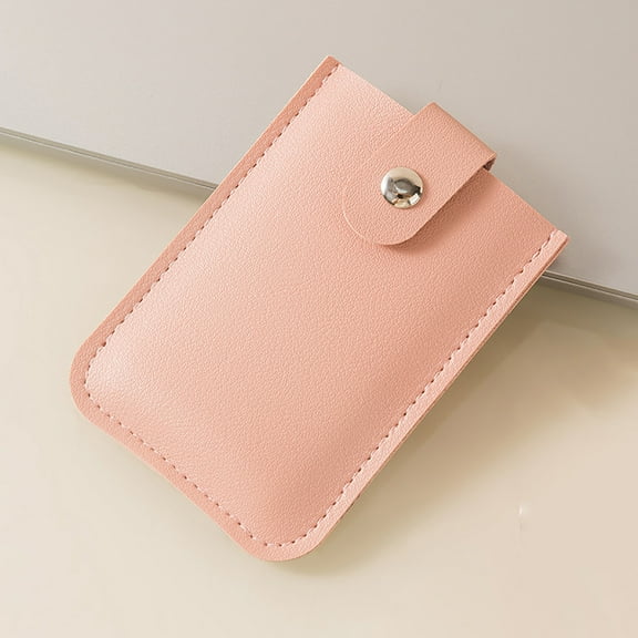 TUOBARR Concealed Pull Card Bag Storage Multi-card Slot With Snap Button Pull-out Business Card Holder Storage Card Holder