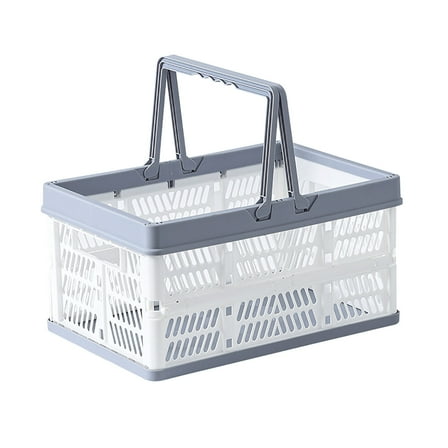 TUOBARR Foldable Storage Basket Shopping Basket Fruit And Vegetable Storage Box Outdoor Picnic Basket Plastic Vegetable Basket