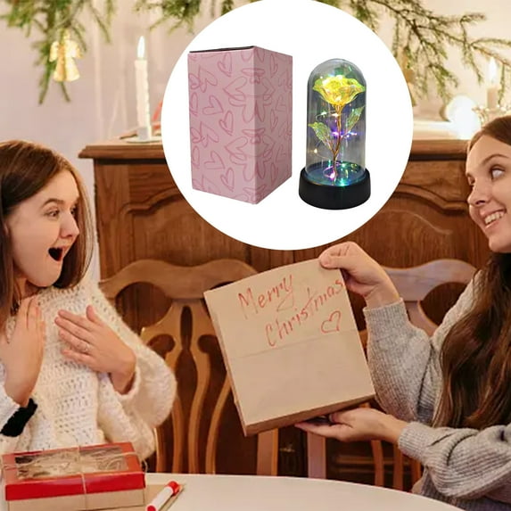 TUOBARR Valentines Day Savings Clearance 2024! Valentine's Day Gift For Her Colorful Rose Flower Gift For Valentine Love Flowers Mom Mother's Women's Birthday Gifts Colorful Artificial Flower Gift