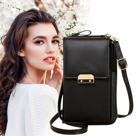 TUOBARR Women Simply Fashion Bags, Mini Leather Mobile Phone Crossbody Bags Mobile Phone Bag Shoulder Handbag Wallet With Credit Card Slots