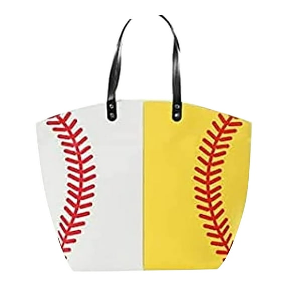 TUOBARR Women's Soccer Canvas Tote Bag,Sports Beach Bag Casual Oversized Practical Bag For Shopping And Work