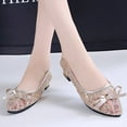 thumbnail image 1 of TUOBARR Womens Heels Shoes, Womens Pumps, Walking Gold, 1 of 5