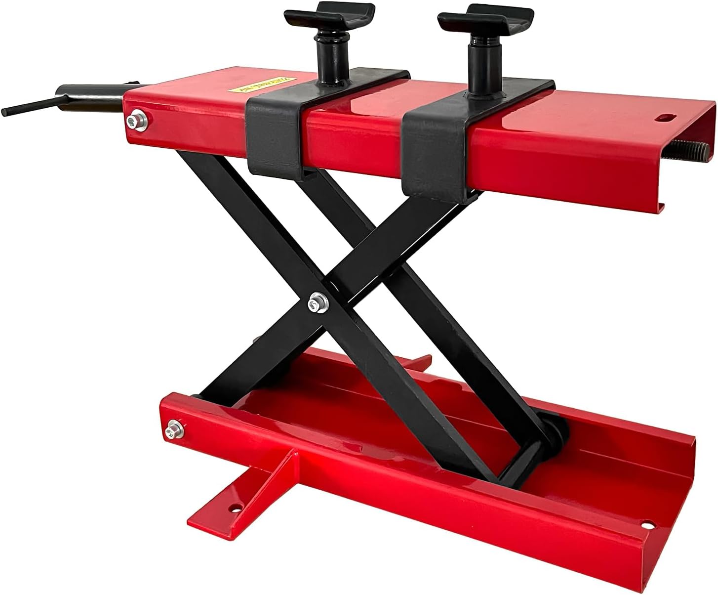 TUOKE Motorcycle Jack, 1100 LB Capacity Scissor Jack with 2 Brackets