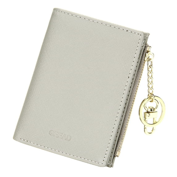 TUOKE Women&Girls ID Card Holder Bifold Slim Coin Purse Zipper Small Wallet