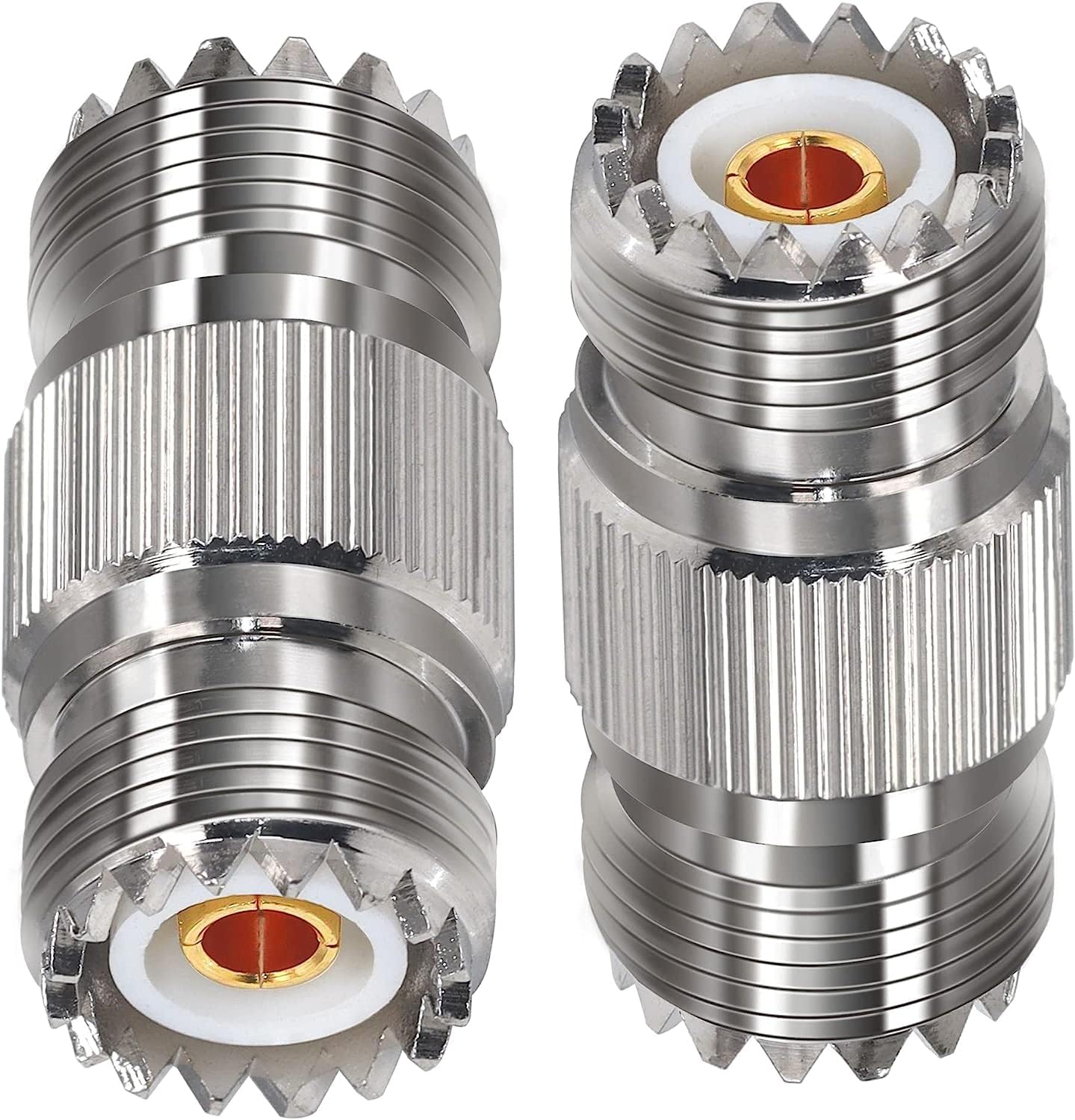 TUOLNK 2PCS PL259 UHF Coax Adapter Cable Gender Changers, SO239 Coax