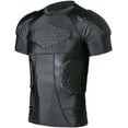 thumbnail image 1 of TUOY Men's Padded Compression Rib Chest Protector Shirt Protective Shirt, 1 of 14