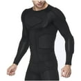 thumbnail image 1 of TUOY Men's Padded Compression Shirt Protective Shirt Rib Chest Protector up to Size XXL, 1 of 11