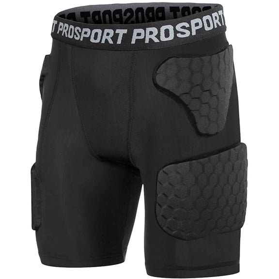 TUOY Youth Boy's Padded Compression Shorts Rib Chest Protector Shorts