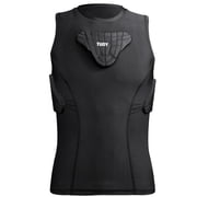TUOY Youth Kids Padded Protective Shirts Chest Rib Protector VestBlack-Large