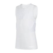 TUOY Youth Kids Padded Protective Shirts Chest Rib Protector Vest(White-Small)