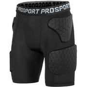 TUOY Youth Padded Compression Shorts Rib Chest Protector Shorts