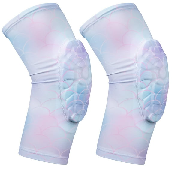 TUOYR Compression Elbow Pads Arm Elbow Sleeve Padded Elbow Arm Protection Brace for Football Basketball - Youth & Adult Sizes (Scale Pink, A Pair)