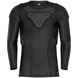 HAIYUE Men's Protective Compression Classic Long Sleeve Padded