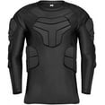 thumbnail image 1 of TUOYR Men's Padded Compression Shirt Protective Shirt Rib Chest Protector Training Sport Shirt for Goalkeeper, 1 of 5