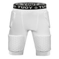 thumbnail image 1 of TUOYR Mens Padded Compression Short Football Girdle with Pads Youth Hip Thigh Butt Tailbone Protector Adult Protective Pants for Baseball Snowboard Skate Ski Kockey Cycling Baseball Rugby, 1 of 7