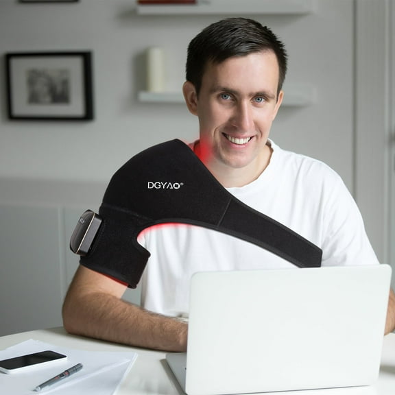 Wireless Red Light Shoulder Brace for Arm Body, Portable Relaxation Device, Perfect Gift Present for Man/Woman/Family