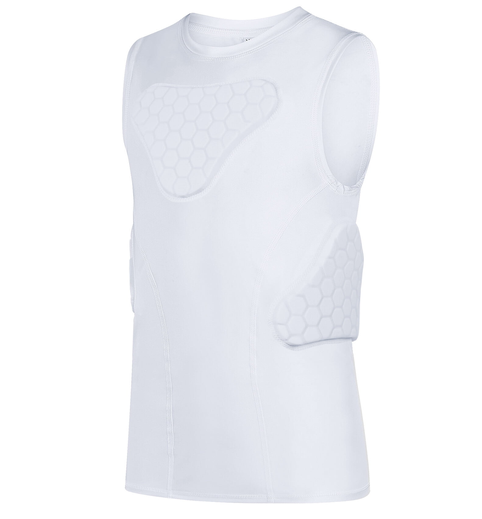 TUOYR Youth Kids Padded Compression Shirt Chest Protector Protective Undershirt Gear for Football Soccer Paintball