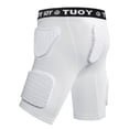 thumbnail image 1 of TUOYR Youth Kids Padded Compression Short Football Girdle Pants for Football Baseball (White), 1 of 7