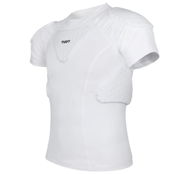 TUOYR Youth Kids Padded Protective Compression Shirt Chest Rib Protector for Football Baseball