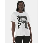 Tupac Love Graphic Tee with Short Sleeves, Women's