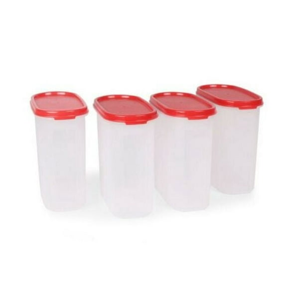 TUPPERWARE MM OVAL 3,1.7 LTR SET OF 4 Kitchen Storage Containers Dry Storage