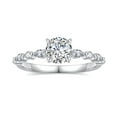 thumbnail image 1 of Turandoss 1.52 Carat Moissanite Engagement Ring 925 Sterling Silver Brilliant Round Cut Marquise Diamond Ring Wedding Band Promise Wedding Rings for Women Wife, 1 of 5