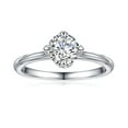 thumbnail image 1 of TURANDOSS 1 Carat Moissanite Engagement Ring 925 Sterling Silver Brilliant Round Cut Diamond Ring Wedding Band Promise Wedding Rings for Women Girls, 1 of 5
