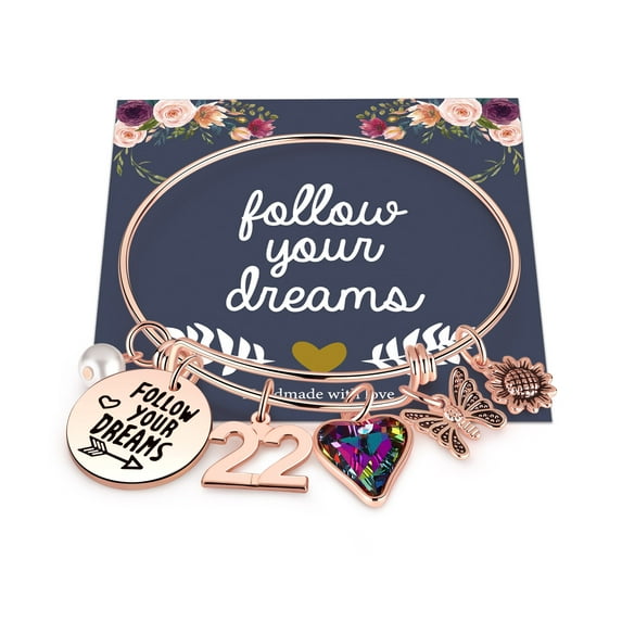 TURANDOSS 22nd Birthday Gifts for Girls 22 Birthday Gift for Women Teenage Girls Daughter Granddaughter Girl Weekend Sister Niece Happy 22nd Birthday for Twins