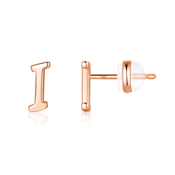 TURANDOSS 925 Sterling Silver Stud Earrings for Women Gold Stud Earrings Initial Hypoallergenic Earrings for Women Jewelry