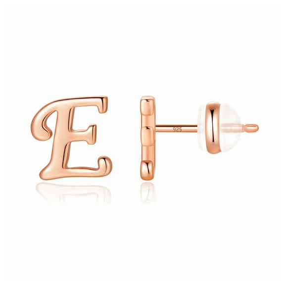 TURANDOSS 925 Sterling Silver Stud Earrings for Women Gold Stud Earrings Initial Hypoallergenic Earrings for Women Jewelry