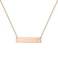 thumbnail image 1 of IEFSHINY Bar Initial Necklace for Women Dainty 14K Gold Plated Stainless Steel Engraved Letter Horizontal Bar Necklace Jewelry Gifts for Women, 1 of 7