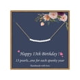 thumbnail image 1 of Turandoss Birthday Gifts for Women Necklace Pearl Pendant Happy Birthday Jewelry Gifts for Women, 1 of 7
