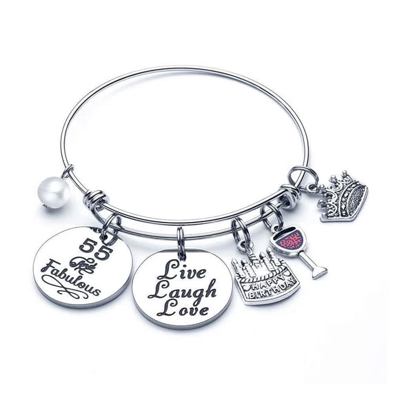 TURANDOSS Birthday Gifts for Women Birthday Bracelets Expandable Bracelets for Women Girls Christmas Birthday Gifts Birthday Kids Jewelry
