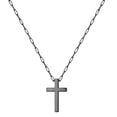 thumbnail image 1 of TURANDOSS Cross Necklace for Women Silver Black Rose Gold Paperclip Chain Cross Necklace Stainless Steel Cross Pendant Necklace 14-18 Inches Cross Necklace for Women Men, 1 of 6