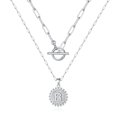 thumbnail image 1 of TURANDOSS Dainty Layering Initial Necklaces for Women, Paperclip Chain Pendant Initial Necklaces for Women, 1 of 4