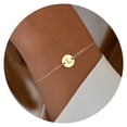thumbnail image 1 of IEFSHINY Gold Initial Bracelet for Women Trendy - Personalized A-Z Letter Cute Bracelet for Women Gold Jewelry Gifts, 1 of 6