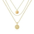 thumbnail image 1 of Turandoss Gold Layered Initial Necklaces for Women Dainty Coin Initial Layering Choker Necklaces Jewelry for Women, 1 of 7